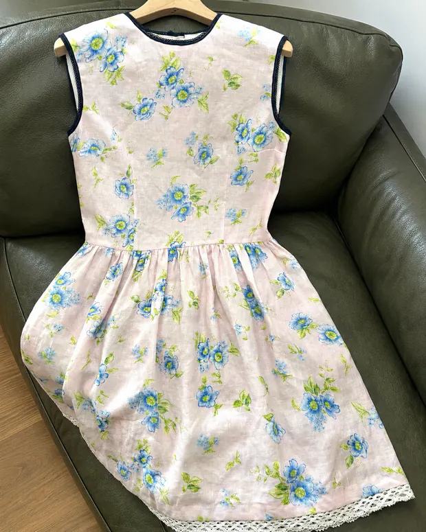 Floral Midi Dress in Pink, product image 2 of 8