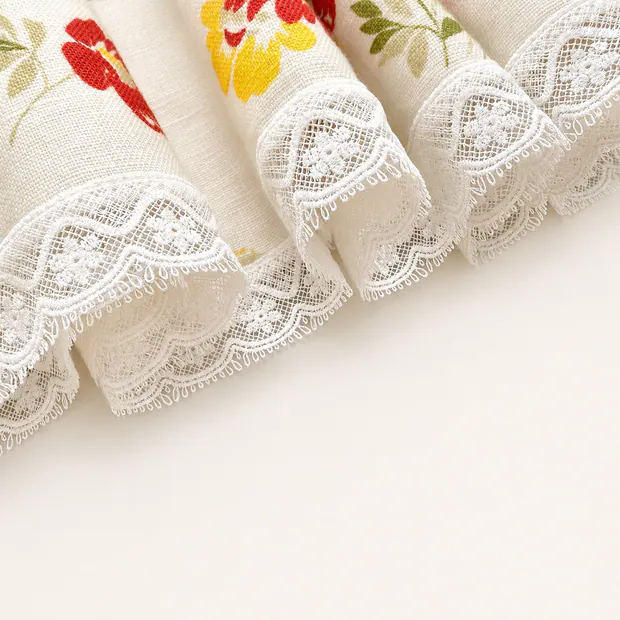 Floral Midi Skirt in Cream White, product image 2 of 6