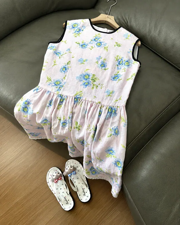 Floral Midi Dress in Pink, product image 4 of 8