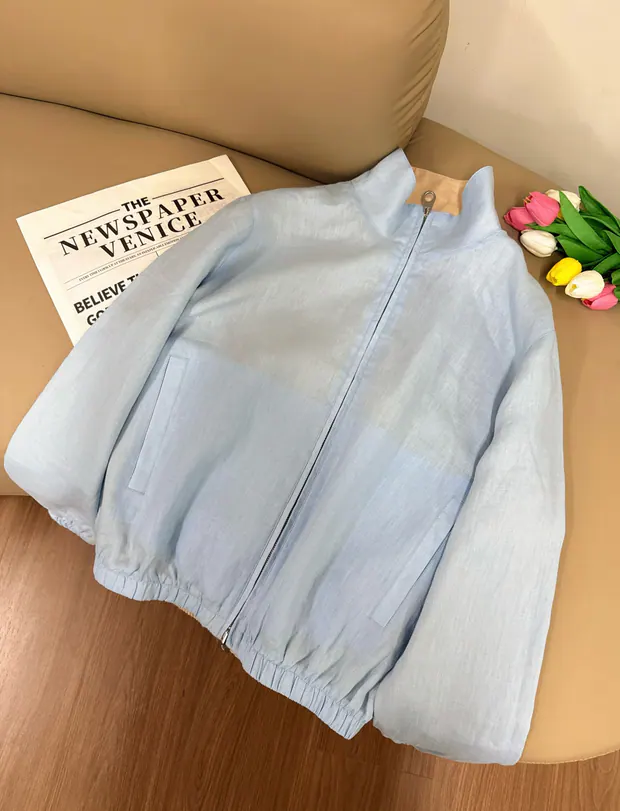 Men's Bomber Jacket in Shell Blue, product image 2 of 8
