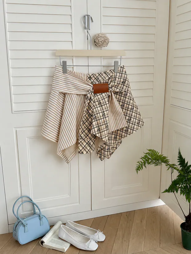 ANN Deconstructed Skirt in Khaki, product image 4 of 6