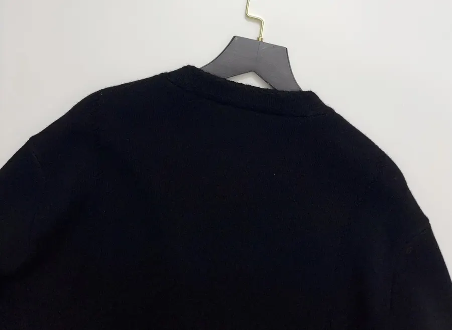 Black Slim-Fit Sleeveless Knit Top in Black, product view 16