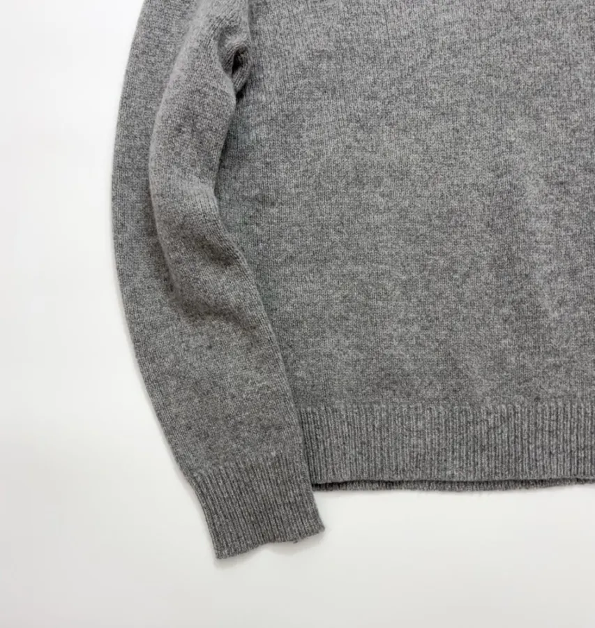 Long-Sleeve Pullover Sweater in Gray, product view 05