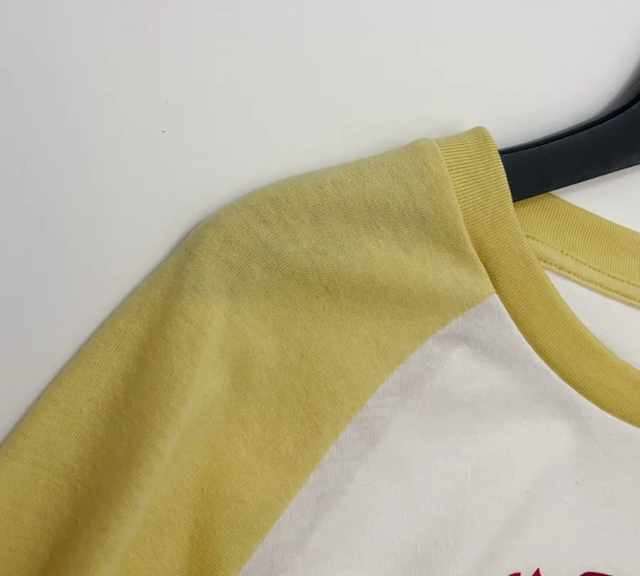 Color-Block Raglan Long-Sleeve T-Shirt in Khaki, product view 05