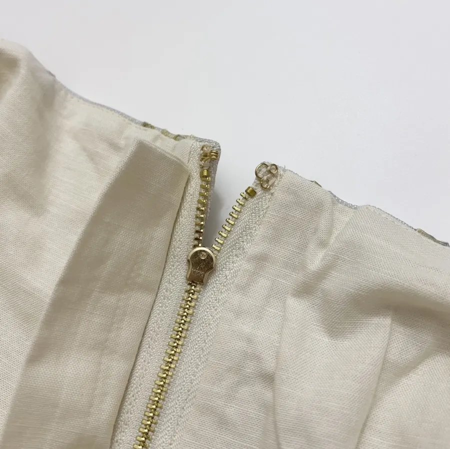 Strapless Midi Dress in Ivory Floral, product view 06