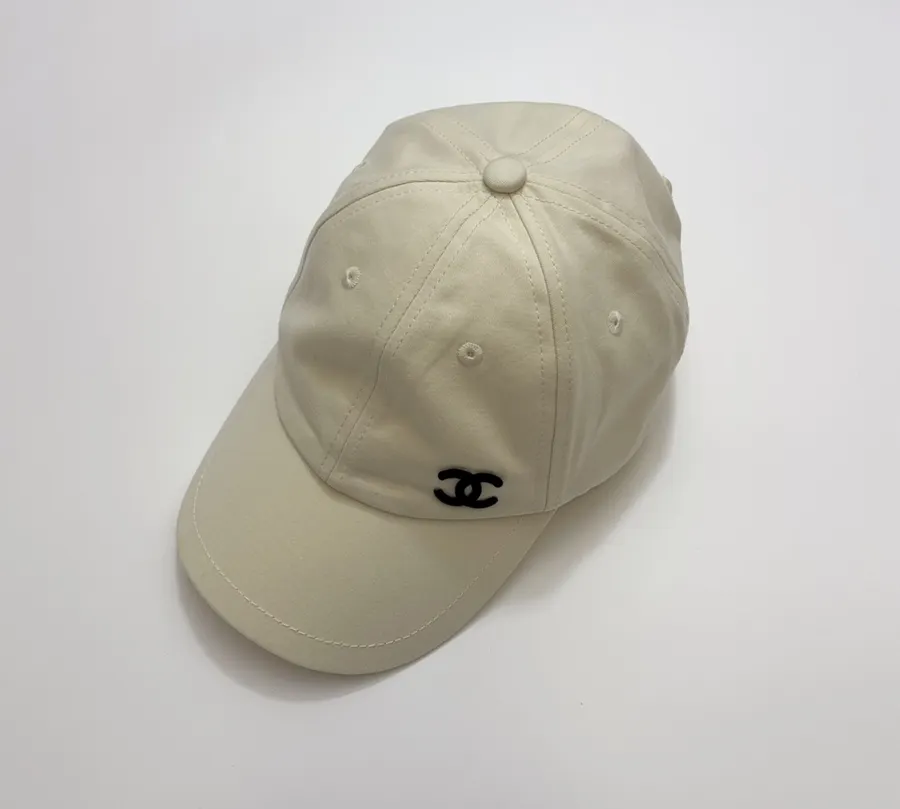 Baseball Cap, Sun Hat in Black and Ivory, product view 02