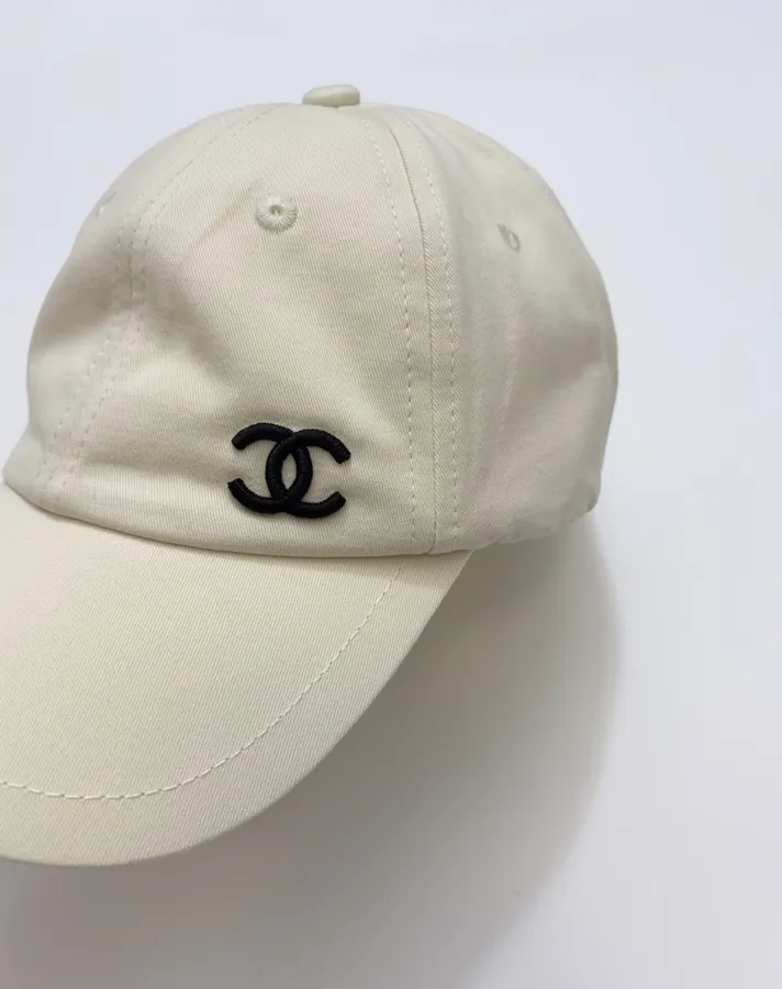 Baseball Cap, Sun Hat in Black and Ivory, product view 05