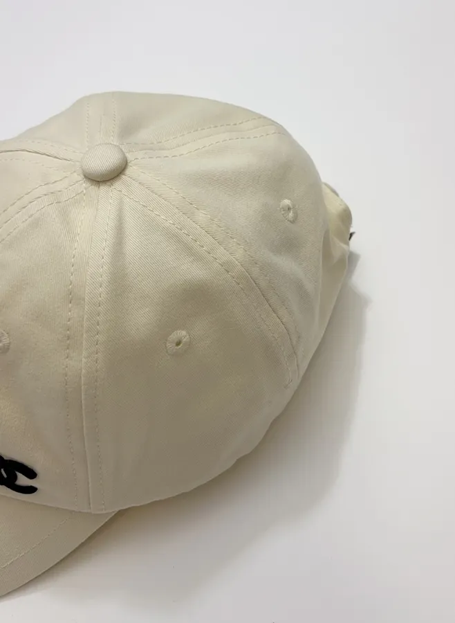 Baseball Cap, Sun Hat in Black and Ivory, product view 06