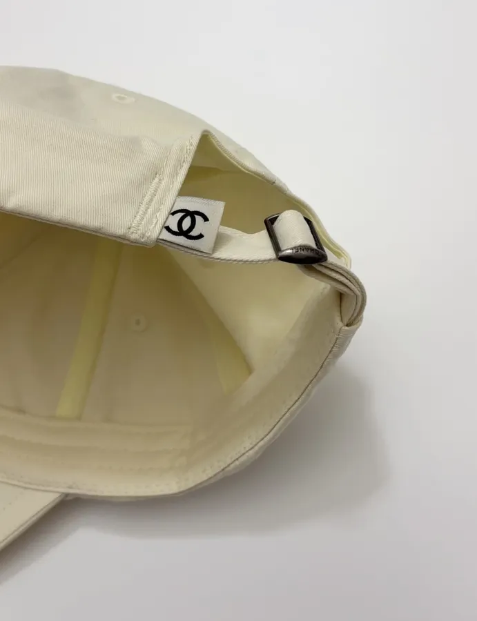 Baseball Cap, Sun Hat in Black and Ivory, product view 07