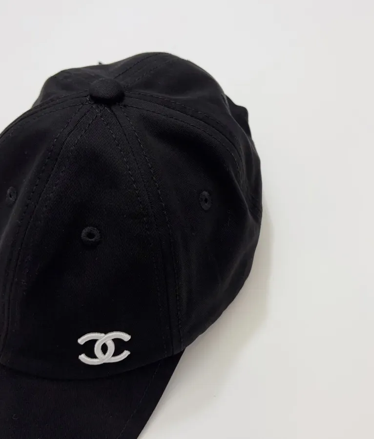 Baseball Cap, Sun Hat in Black and Ivory, product view 12