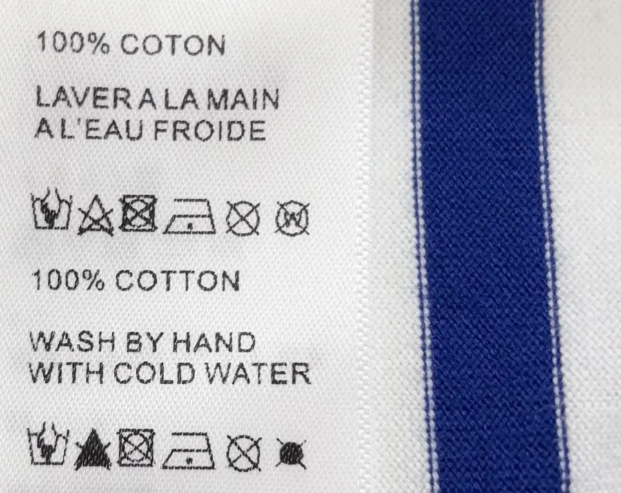 Blue and White Striped Graphic Long-Sleeve T-Shirt in Blue and White, product view 16