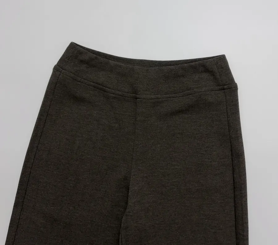 Slim-Fit Bootcut Pants with Elastic Waist Casual Long Trousers in Dark Olive, product view 03