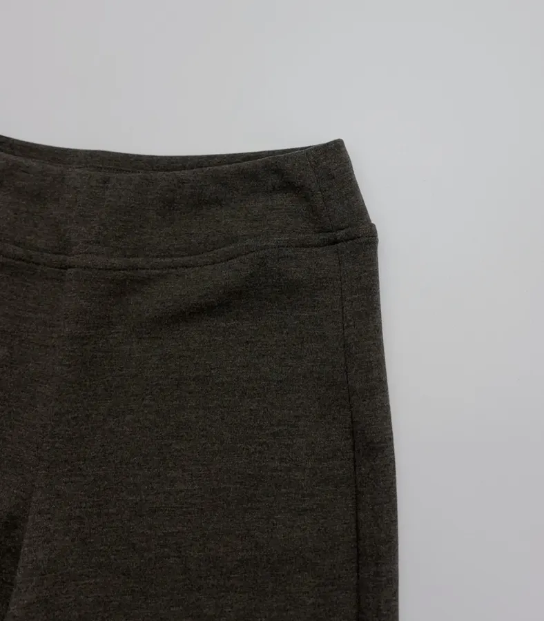 Slim-Fit Bootcut Pants with Elastic Waist Casual Long Trousers in Dark Olive, product view 04