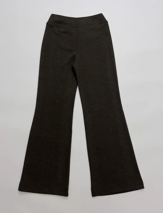 Slim-Fit Bootcut Pants with Elastic Waist Casual Long Trousers in Dark Olive, product view 13