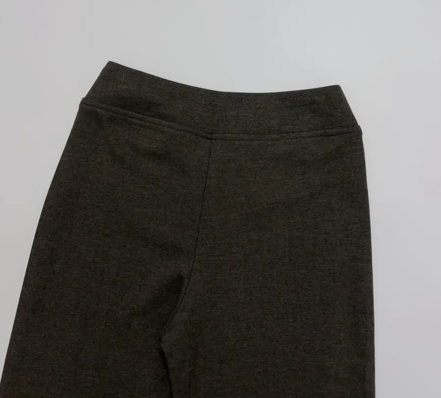 Slim-Fit Bootcut Pants with Elastic Waist Casual Long Trousers in Dark Olive, product view 14