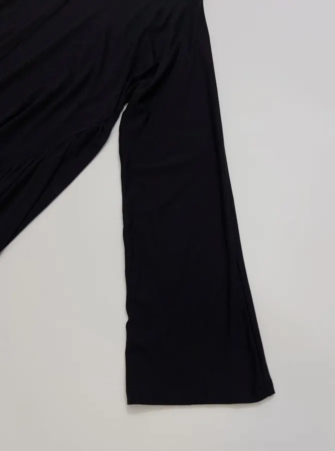 Pleated Wool Dress in Black, product view 07