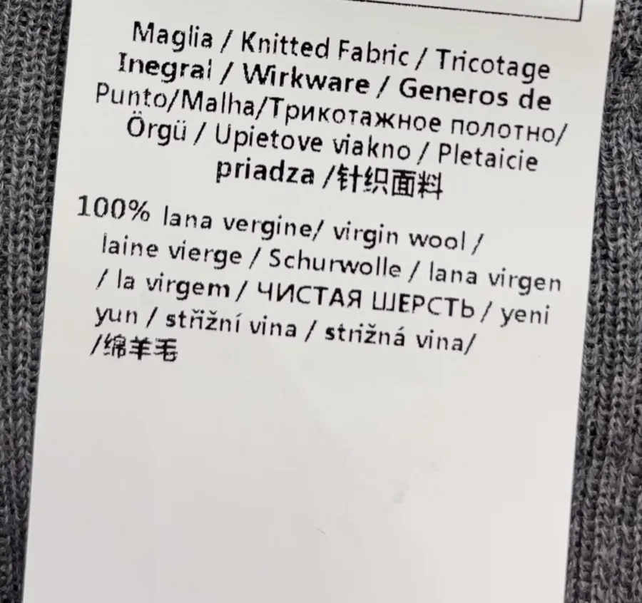 Grey Mock-Neck Slim-Fit Long-Sleeve Knit Top in Gray, product view 13