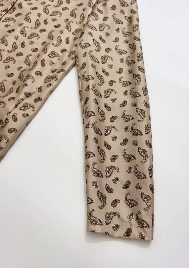 Silk Shirt MSTUDENTE in Leopard Beige, product view 04