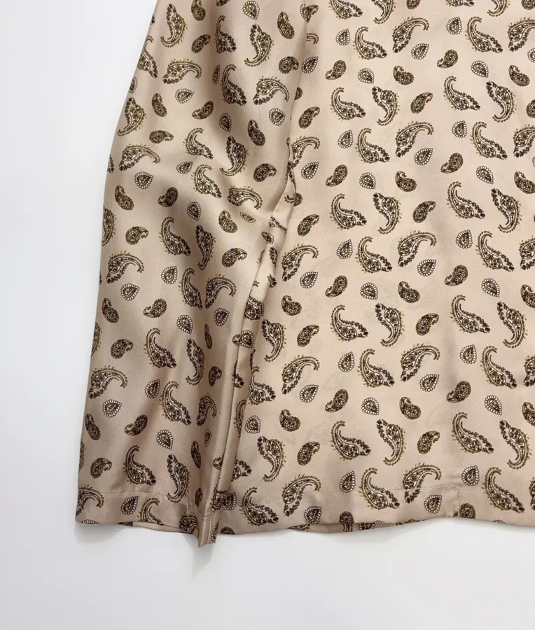 Silk Shirt MSTUDENTE in Leopard Beige, product view 06