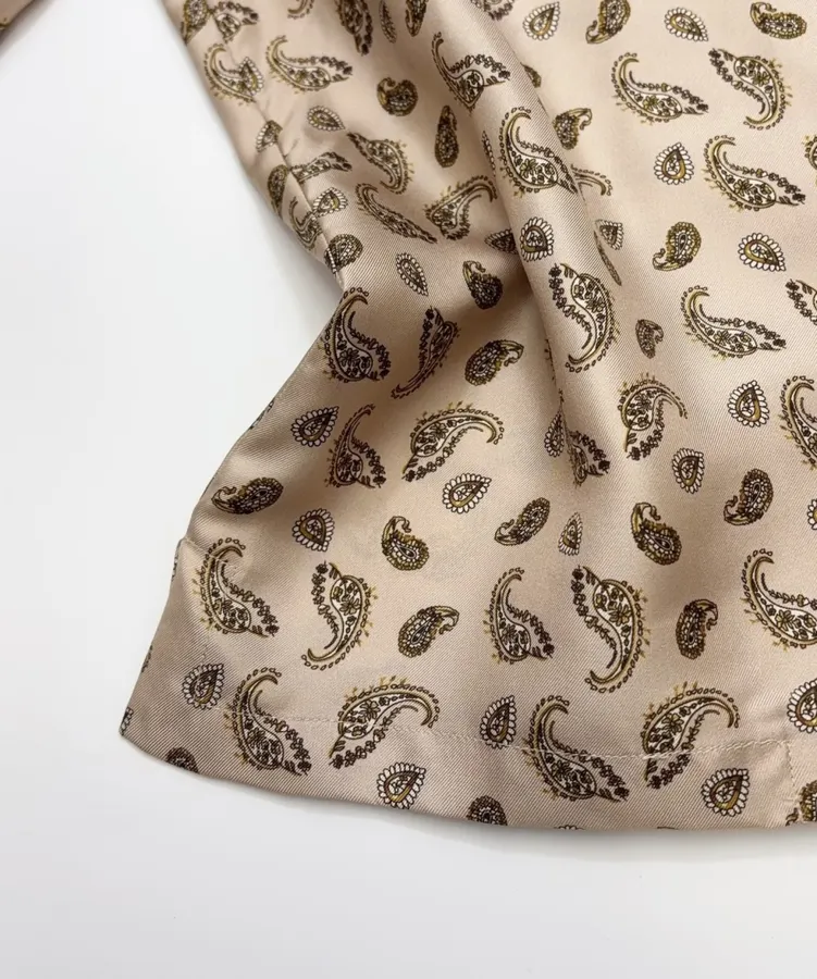 Silk Shirt MSTUDENTE in Leopard Beige, product view 07