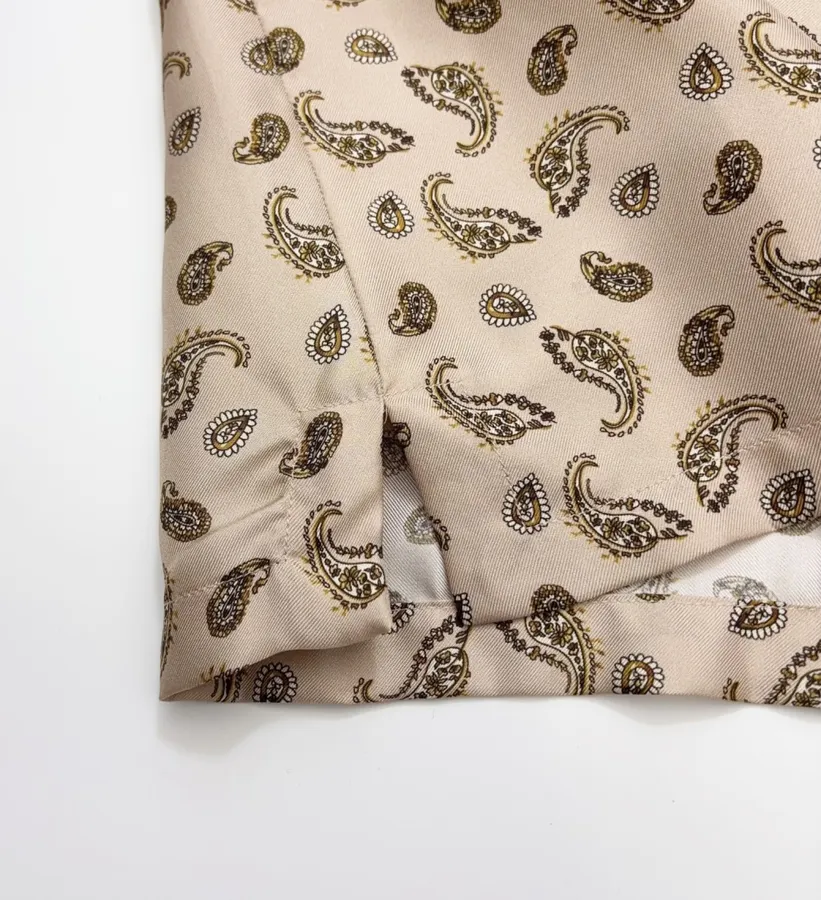 Silk Shirt MSTUDENTE in Leopard Beige, product view 08