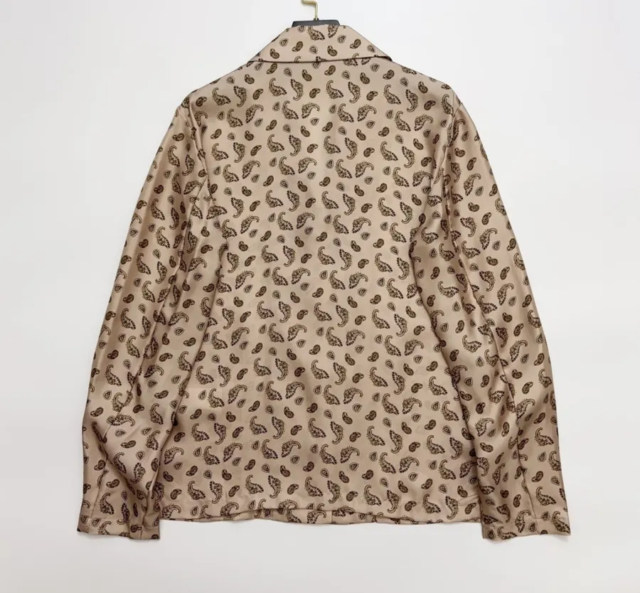 Silk Shirt MSTUDENTE in Leopard Beige, product view 11
