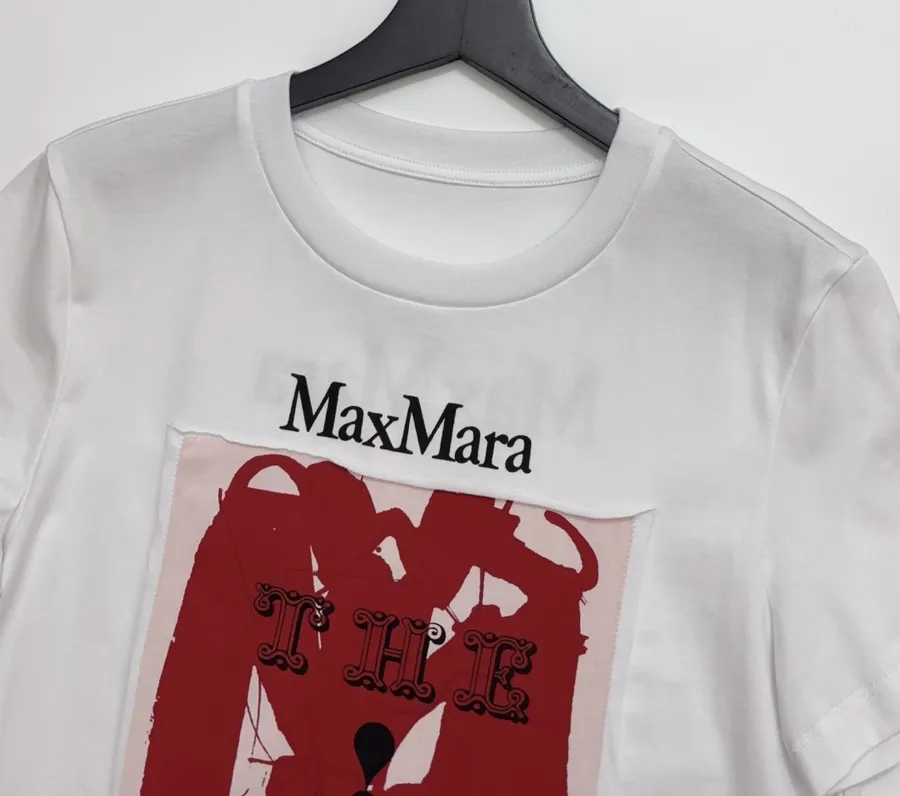Red Printed Series Artistic Print Cotton T-Shirt, Top in Red, product view 02