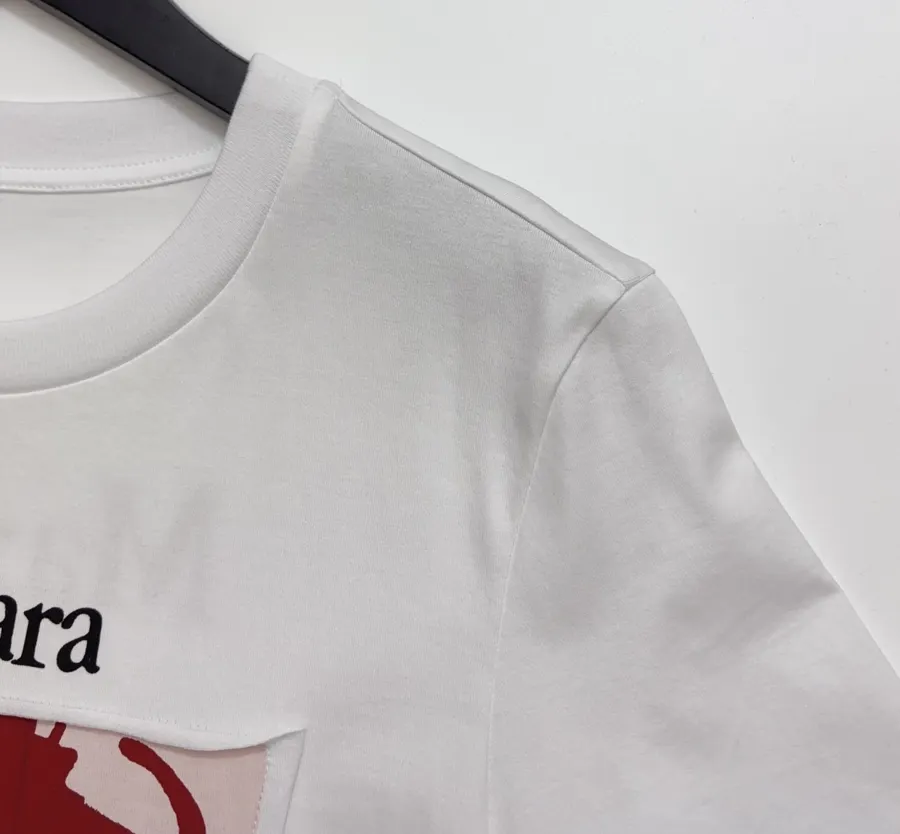 Red Printed Series Artistic Print Cotton T-Shirt, Top in Red, product view 03