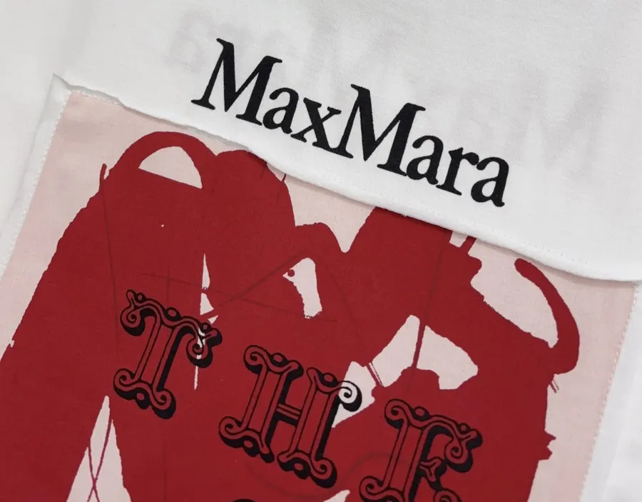Red Printed Series Artistic Print Cotton T-Shirt, Top in Red, product view 05