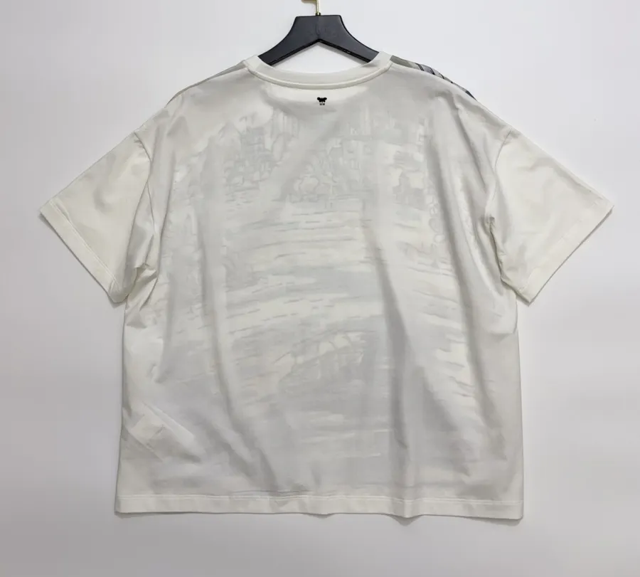 Printed Short-Sleeve T-Shirt, Top in Off-White, product view 11