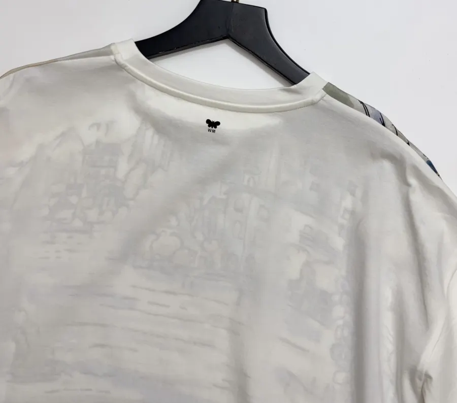 Printed Short-Sleeve T-Shirt, Top in Off-White, product view 12