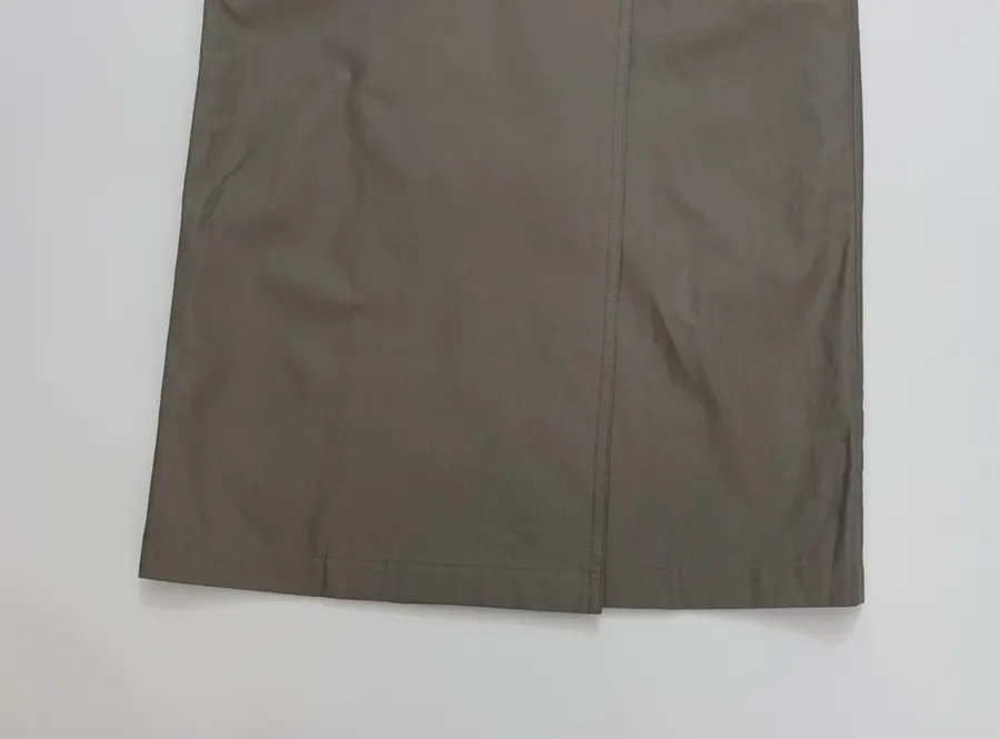 Commuter Mid-Length Trench Coat Outerwear in Olive Gray, product view 11