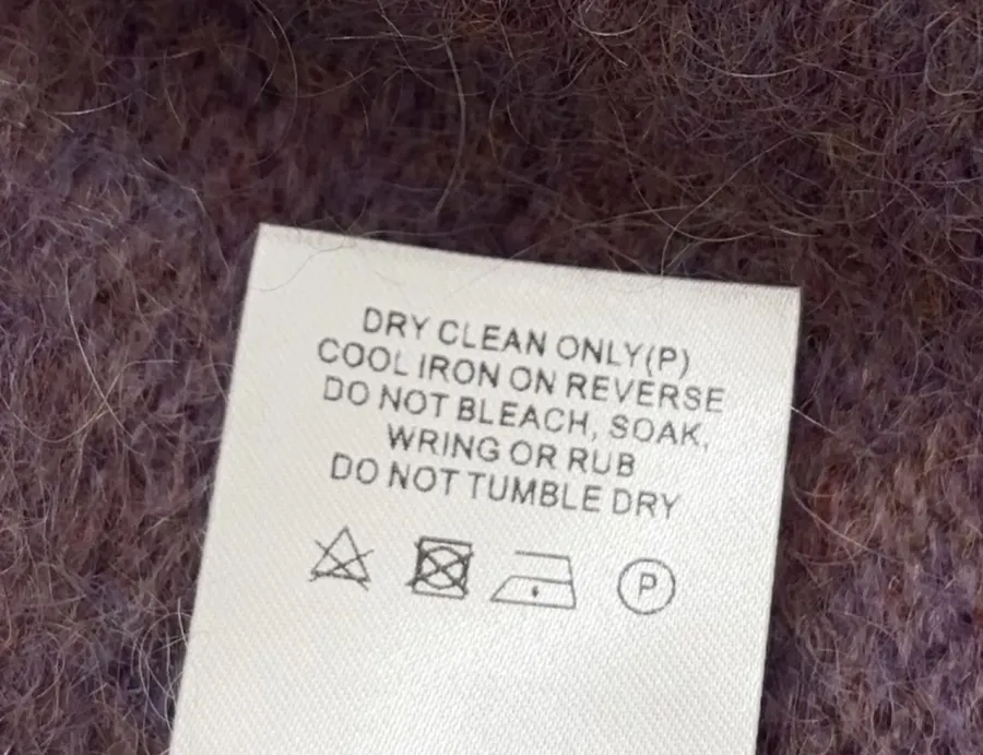 Sequin Mohair-Blend Knit Cardigan in Mauve, product view 17