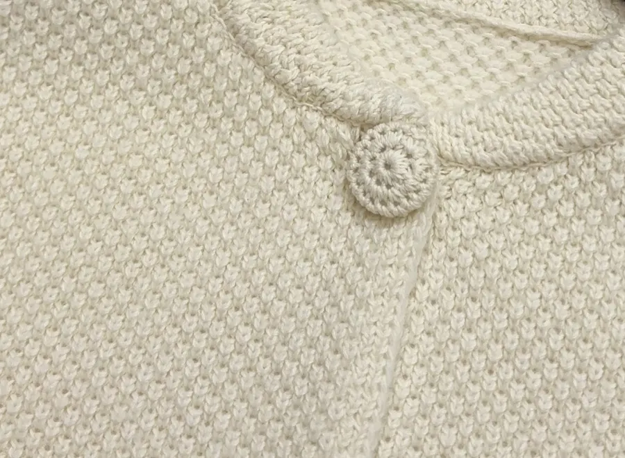 Wool Cardigan Jacket in Off-White, product view 06