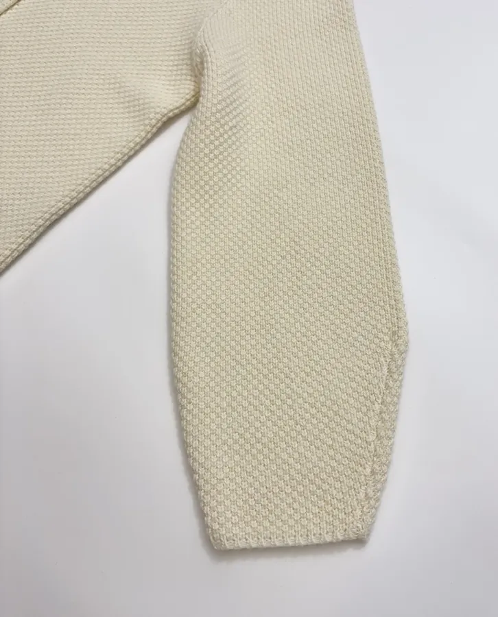 Wool Cardigan Jacket in Off-White, product view 07