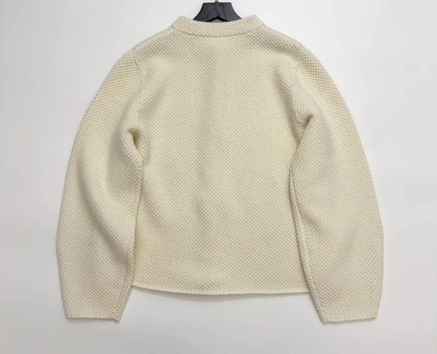 Wool Cardigan Jacket in Off-White, product view 15