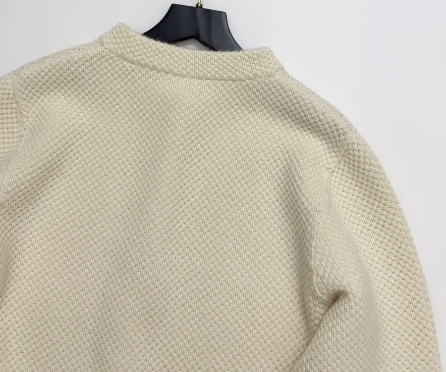 Wool Cardigan Jacket in Off-White, product view 16