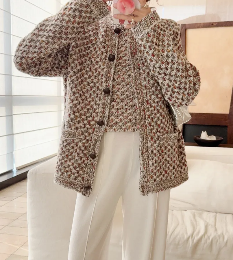 Cardigan Jacket in Multicolor, product view 02