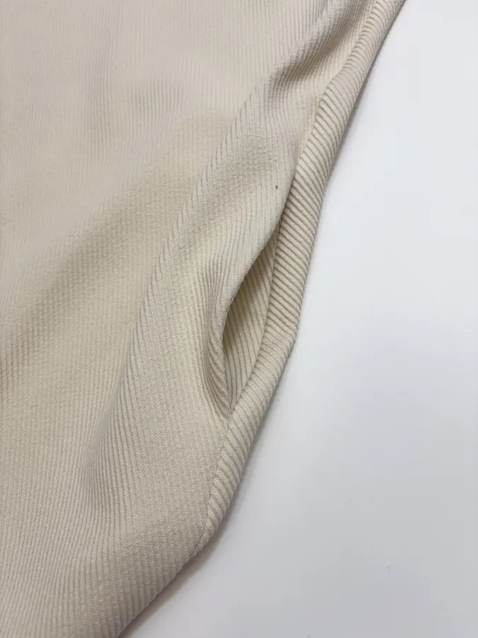 Loose U-Neck Tank Dress Tencel Cotton Blend Twill Textured Dress in Oatmeal, product view 05
