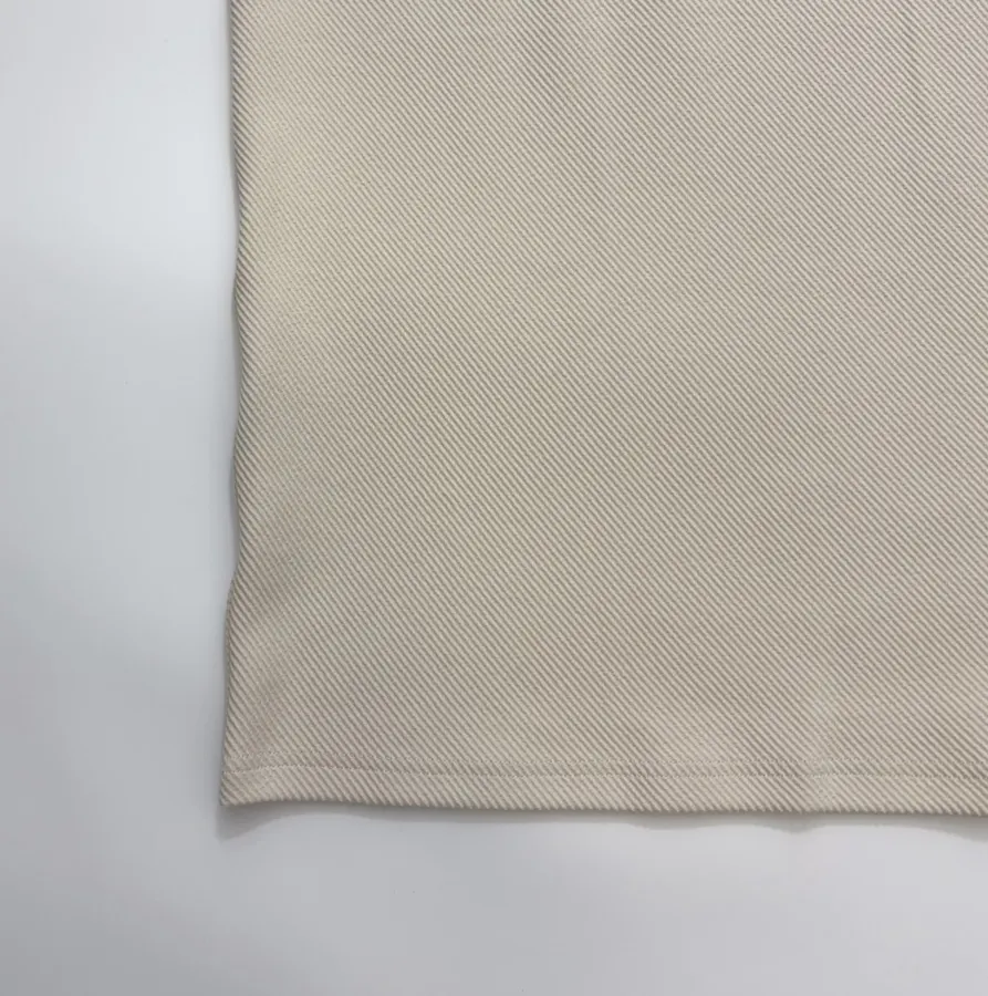 Loose U-Neck Tank Dress Tencel Cotton Blend Twill Textured Dress in Oatmeal, product view 07