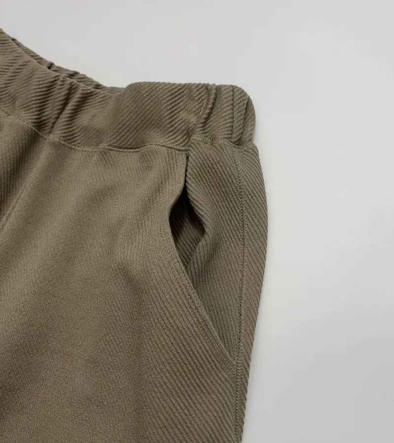 Loose Twill Textured Casual Pants in Khaki, product view 03