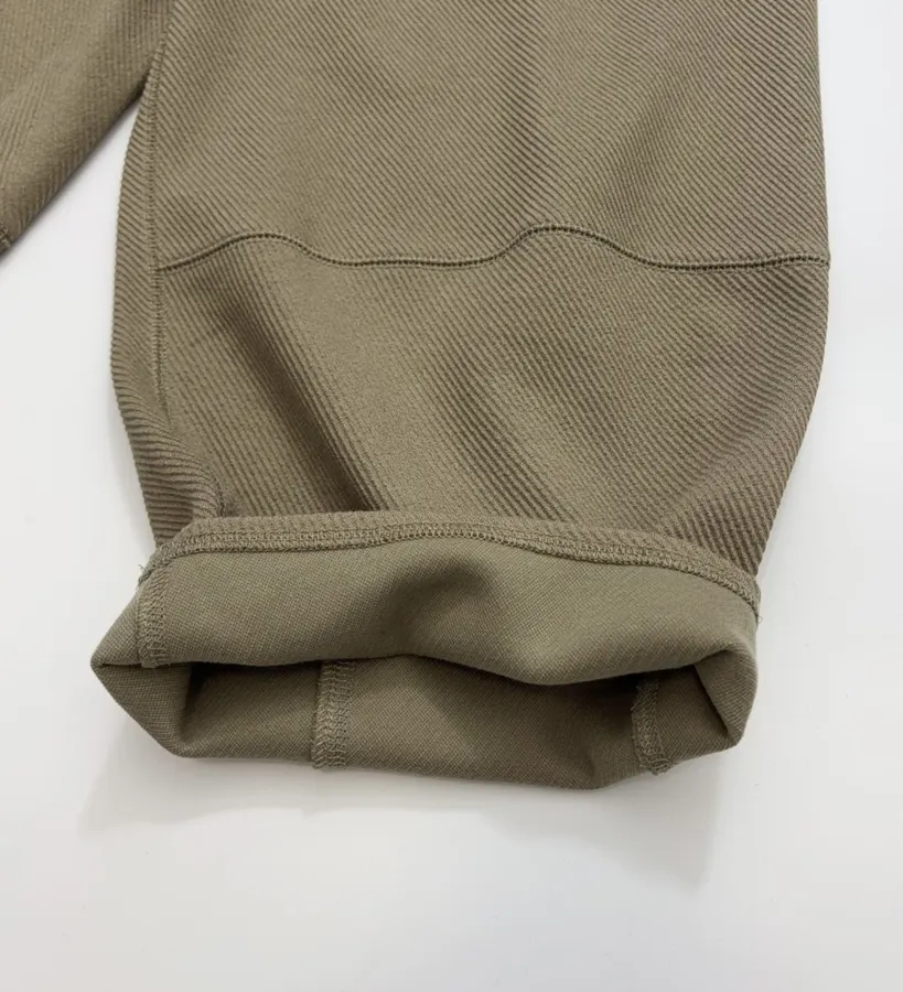 Loose Twill Textured Casual Pants in Khaki, product view 08