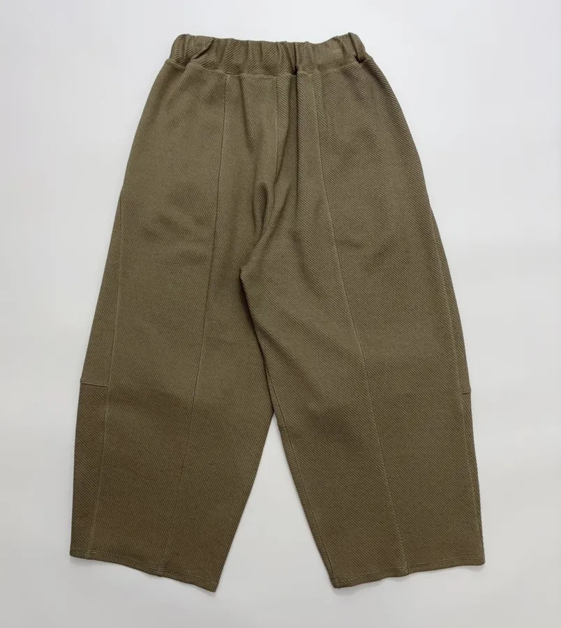 Loose Twill Textured Casual Pants in Khaki, product view 10