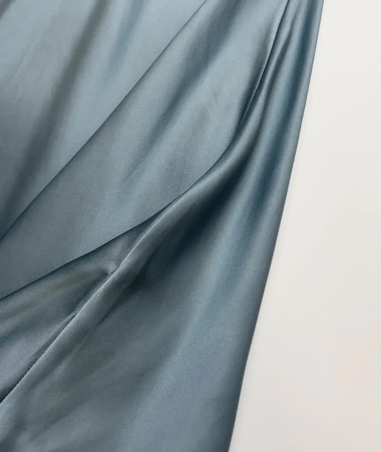 Light Blue Brown-Lace Sleeveless Maxi Dress in Light Blue, product view 14
