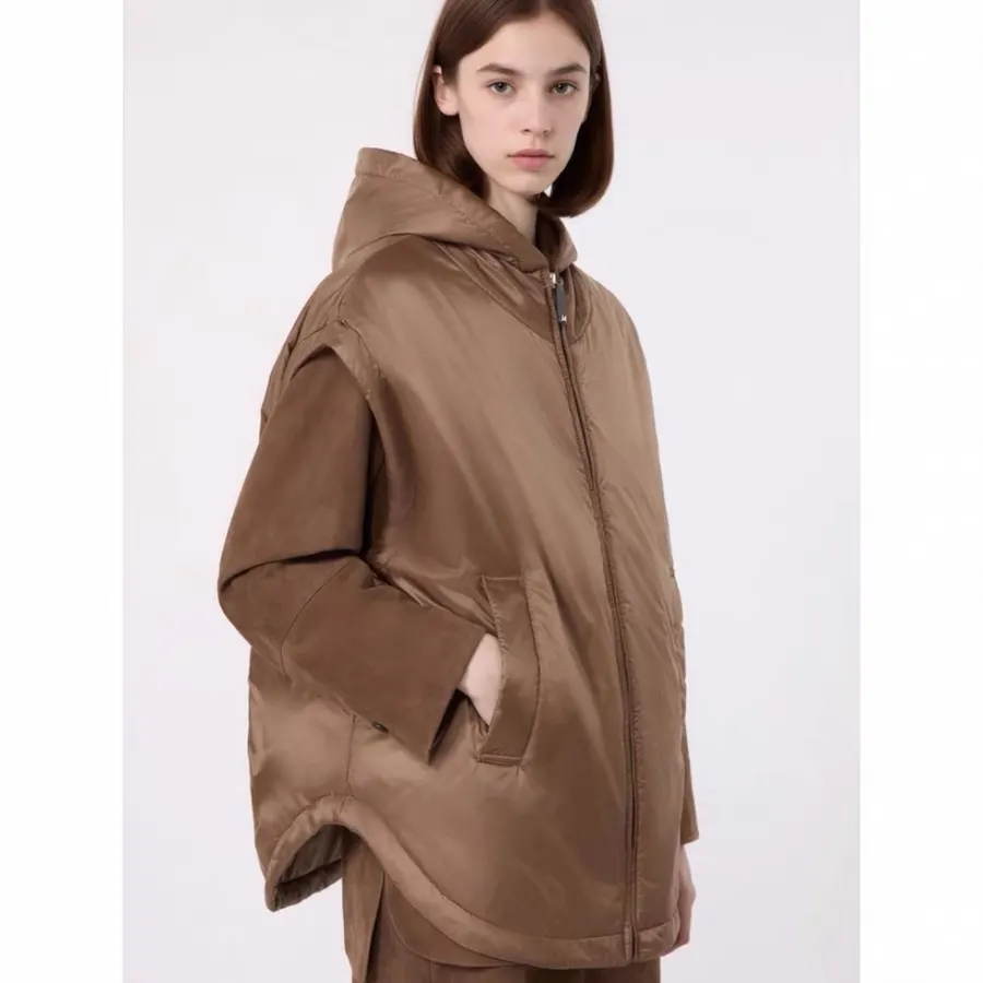 Casual All-Match Sleeveless Vest Jacket in Taupe, product view 04