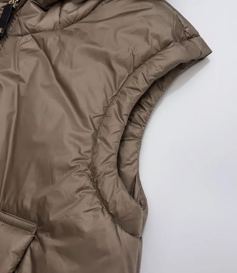 Casual All-Match Sleeveless Vest Jacket in Taupe, product view 09