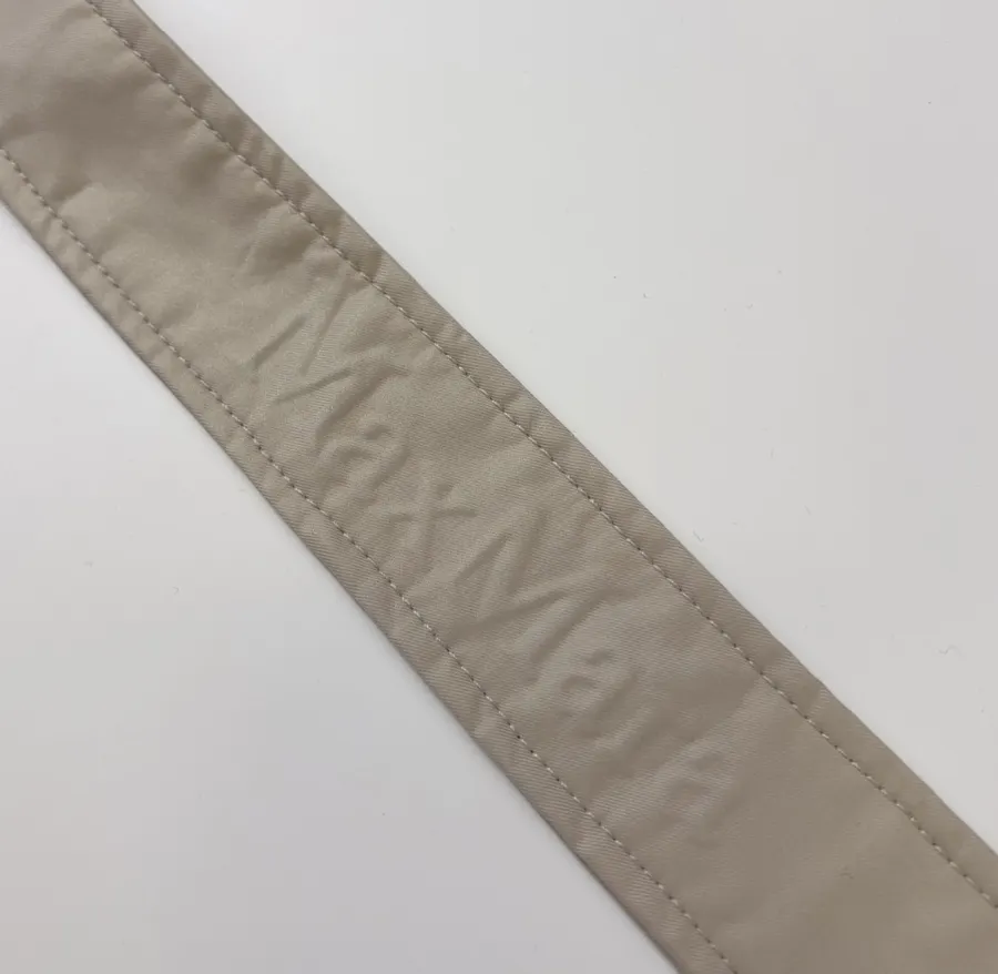 Cotton-Blend Short Double-Breasted Trench Coat Outerwear in Oatmeal, product view 19