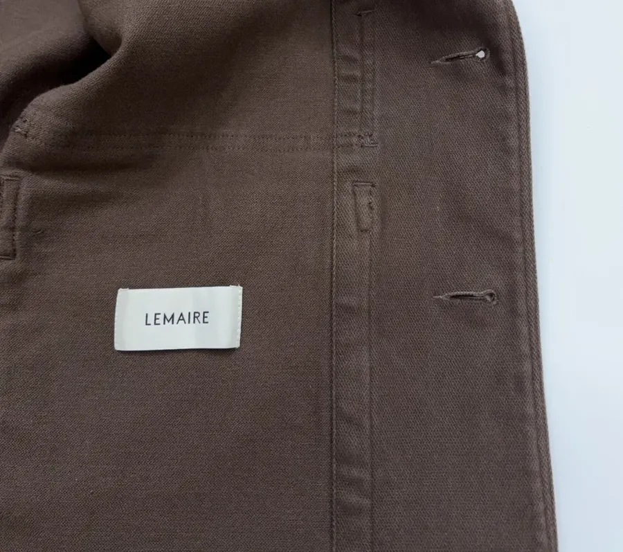 Jacket with Turn-Down Collar, Large Pockets, Loose Fit, Washed Cotton Casual Short Coat in Chocolate Brown, product view 25