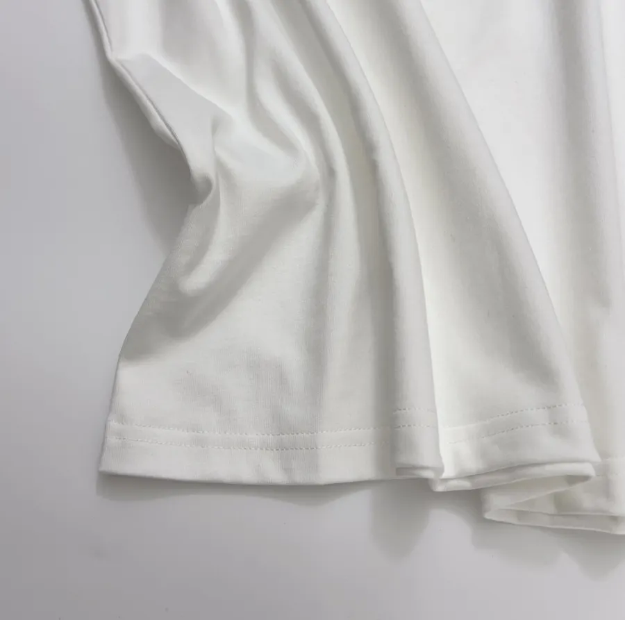 Graphic Crew-Neck Long-Sleeve T-Shirt in White, product view 10