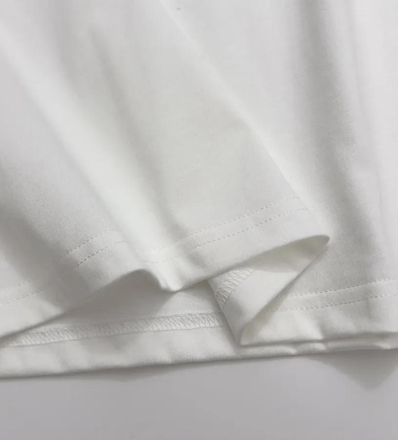 Graphic Crew-Neck Long-Sleeve T-Shirt in White, product view 11